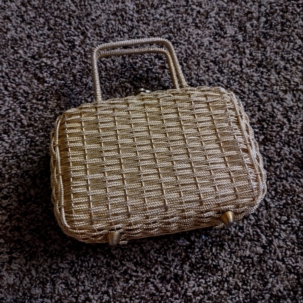 Vintage Gold Mini Purse